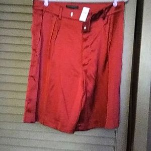 SATIN Banana Republic ON TREND FOR FALL  bermuda shortsNWT COPPER COLOR,AS IS